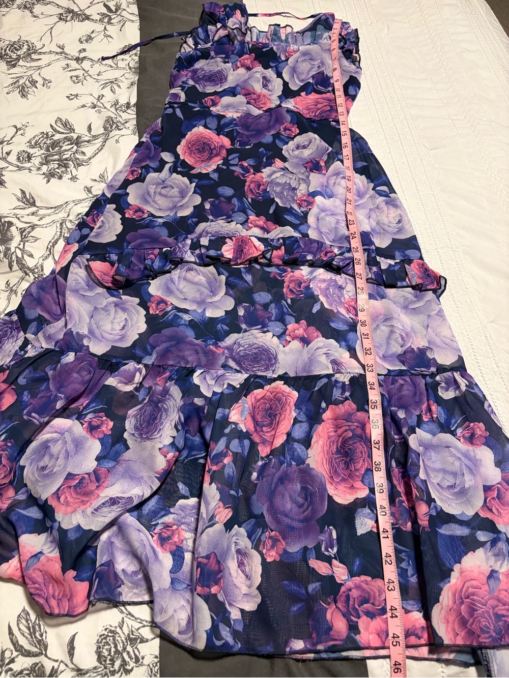 Kids Floral Ruffle Dress - Picture 6 of 6